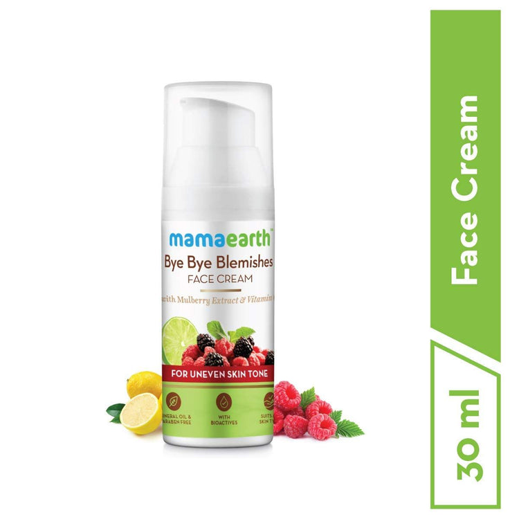 Bye Bye Blemishes Face Cream for Reducing Pigmentation and Blemishes with Mulberry Extract and Vitamin C -30ml