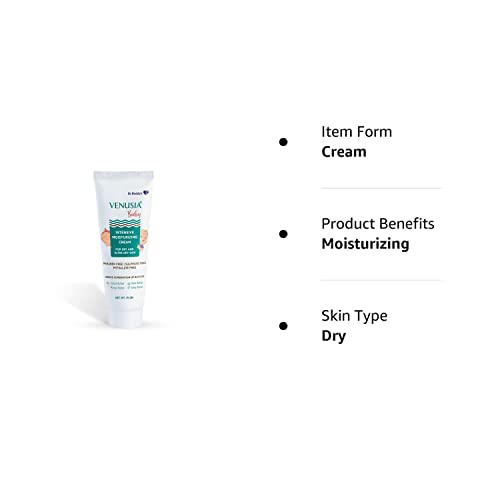 VENUSIA Dr Reddy's Venusia Baby Intensive Moisturizing Cream for Dry and Ultra Dry Skin Contains Cocoa, Aloe, Mango & Shea Butters, 75g