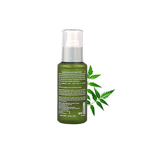 Lotus Professional PhytoRx Clarifying & Soothing Daily Toner |Neem & Vitamin C Oil Control & Anti Acne Toner | Pore Tightening & Skin Brightening | Hydrating & Alcohol-Free | For Women and Men| 100ml