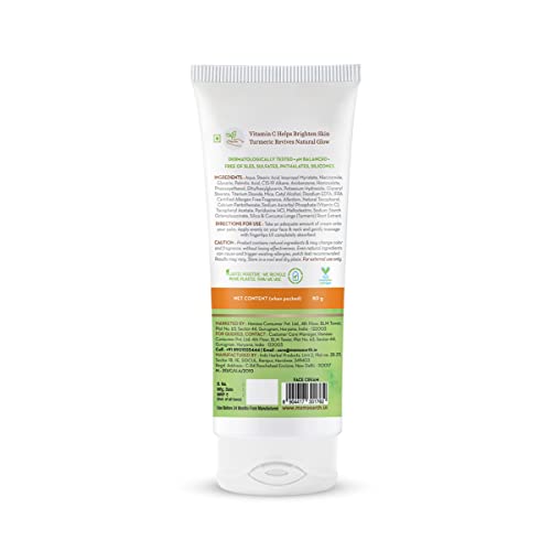 Mamaearth Vitamin C Daily Glow Face Cream With Vitamin C & Turmeric For Skin Illumination - 80 G