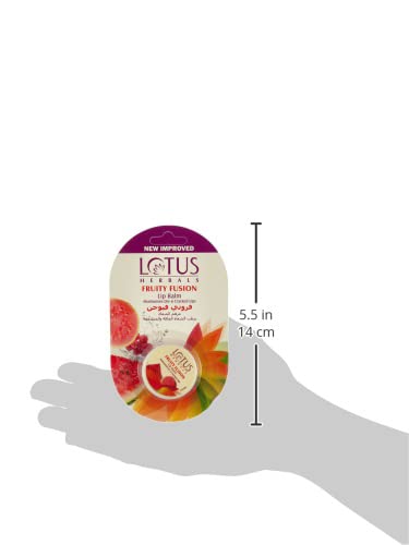 Lotus Herbals Lip Balm - Fruity Fusion | For Dry & Cracked Lips | 5g