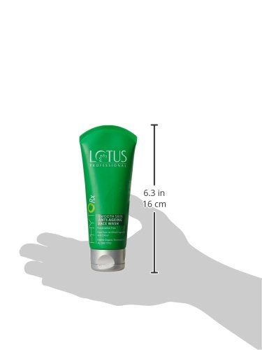Lotus Professional PhytoRx Smooth Skin Anti-Aging Face Wash | Age-Defying Cleansing Gel | For Men & Women | Reduces Signs of Aging | Hydrating & Non-Drying | Paraben & Preservative Free, 80gm