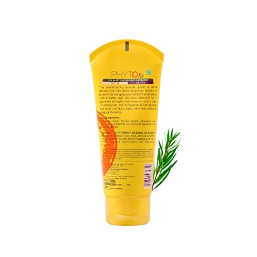 Lotus Professional PHYTORX SILK MATTE UV DEFENCE SUNBLOCK SPF 50 PA+++ | Oil free | Non sticky | High UVA UVB Protection | Paraben Free | 75g