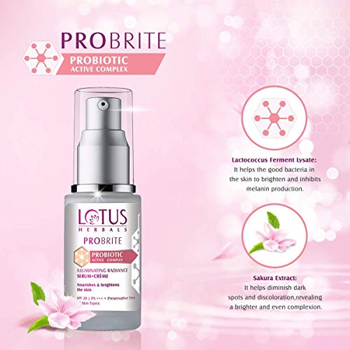 Lotus Herbals Probrite Illuminating Radiance Serum+Crème, 30 ml