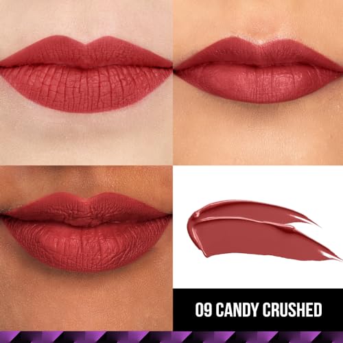 Staze 9to9 Lips Don't Lie Matte + Transferproof Liquid Lipstick |Intense Color Payoff | Lightweight & Comfortable | 12 Hour Long Stay| 09 Candy Crushed | 4 ml