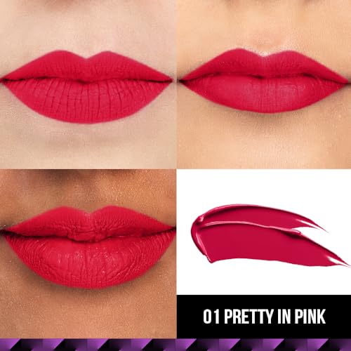 Staze 9to9 Lips Don't Lie Matte + Transferproof Liquid Lipstick |Intense Color Payoff | Lightweight & Comfortable | 12 Hour Long Stay| 01 Pretty in Pink | 4 ml