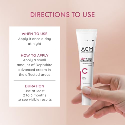 Depiwhite Dr. Reddysadvanced Cream, Enriched With 2% Vitamin C, 1% Niacinamide & 2% Kojic Acid | Dermatologist Recommended| Men & Women| Suits All Skin Types|40Ml