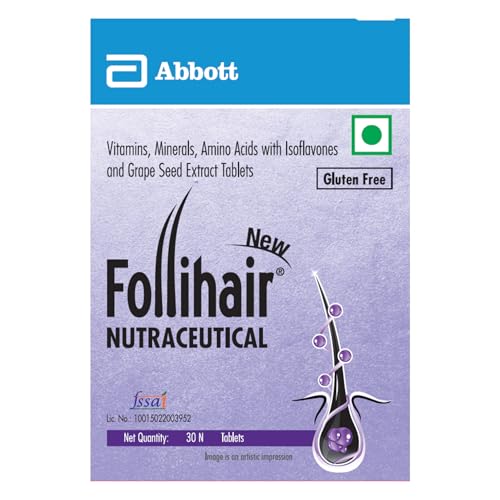 Follihair New by Abbott | 30s Bottle (Pack of 3)|Tablet