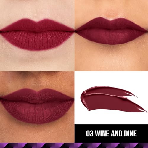 Staze 9to9 Lips Don't Lie Matte + Transferproof Liquid Lipstick |Intense Color Payoff | Lightweight & Comfortable | 12 Hour Long Stay| 03 Wine and Dine | 4 ml