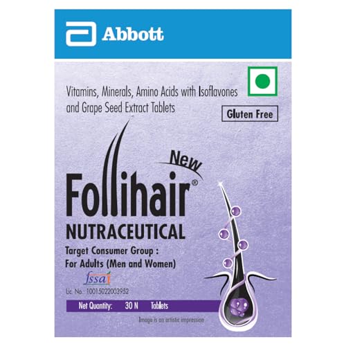 Follihair New by Abbott | 30s Bottle (Pack of 3)|Tablet