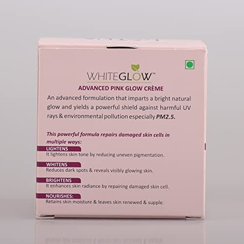 Lotus Herbals Whiteglow Advanced Pink Glow Brightening Cream | SPF 25 | PA+++ | For Dark Spots | Anti-Pollution | For All Skin Types | Preservative Free | 50g