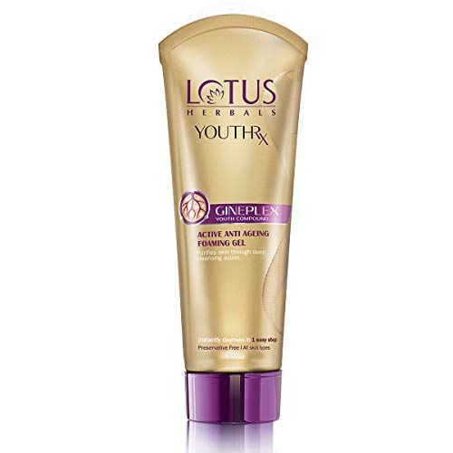 Lotus Makeup Youthrx Active Anti Ageing Foaming Gel Face Wash, 100g||Pack of 2