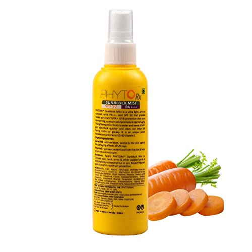Lotus Professional PHYTORx SUNBLOCK MIST/Sunscreen Spray SPF 50 PA+++ | Non greasy finish | High Sun Protection | Damaged skin | Cruelty Free | 100ml