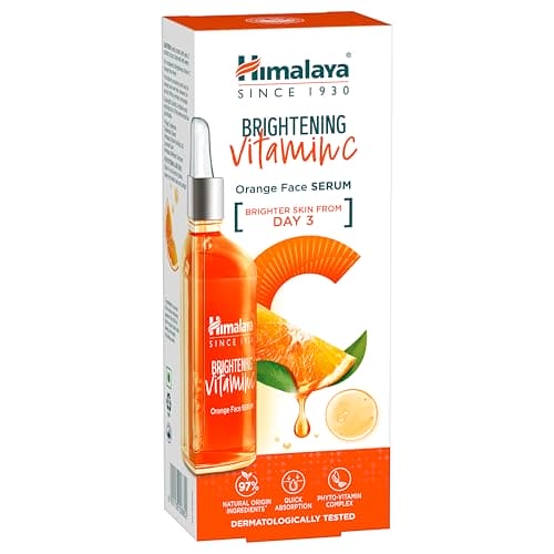 Himalaya Brightening Vitamin C Orange Face Serum | 10X Niacinamide, 5X Vitamin C and Orange | 30ml