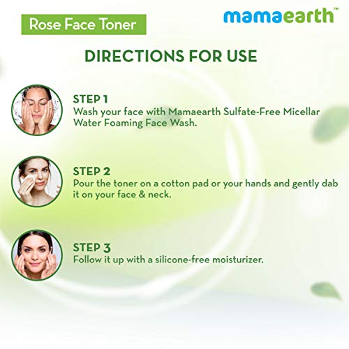 Mamaearth Rose Water Face liquid Toner with Witch Hazel & Rose Water for Pore Tightening - 200ml