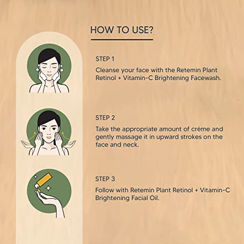 Lotus Professional Retemin Plant Retinol & Vitamin C Brightening Boost Night Cream, Whitening & Anti-Ageing, Moisturising, Pigmentation, Paraben Free, 50g