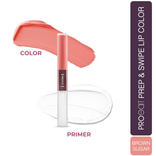 Lotus Make-Up Proedit Prep And Swipe Lip Color | With Lip Primer | Longlasting | Smudgeproof | 6g (PL03 - Brown Sugar, 6)