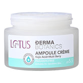 Lotus DermaBotanics Kojic Acid + Multi Berry Ampoule Crème | Reduces Blemishes & Enhances Radiance | Made with Dermatologists, pH 5.5 | Non-irritating | Suitable for Sensitive Skin | 50g