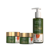Lotus Botanicals Day & Night Pack | Vitamin C | Face Wash | Day Cream | Night Cream Combo Pack (Pack of 3)