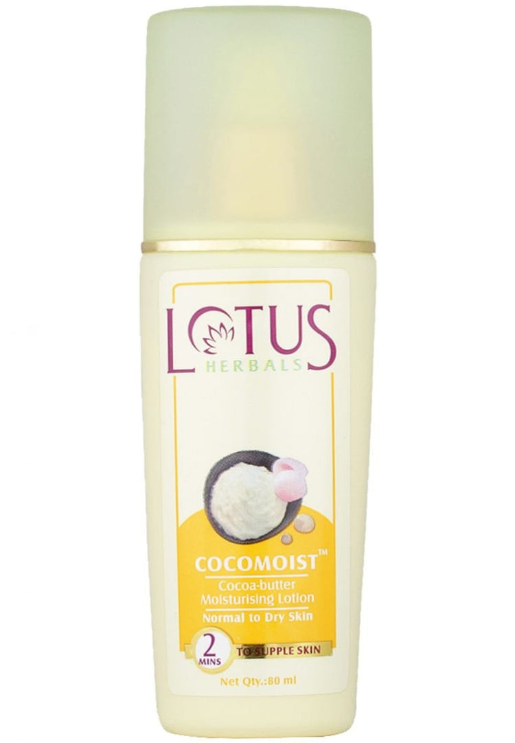 Lotus Herbals Cocomoist Cocoa Butter Moisturising Lotion, 80ml