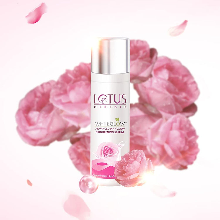 Lotus Herbals Whiteglow Advanced Pink Glow Brightening Serum, 30ml