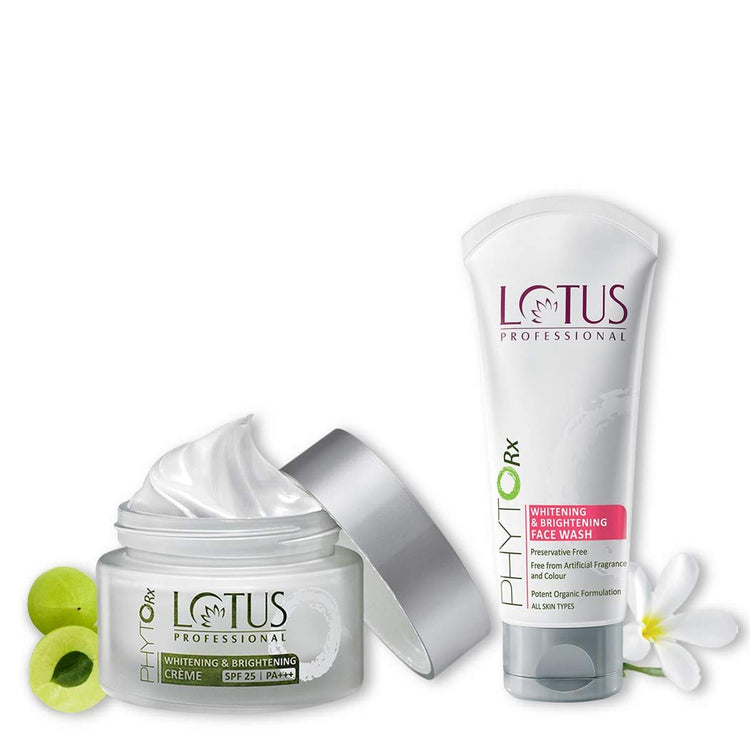Lotus Professional Phytorx Whitening & Brightening Crème & Face Wash 50g+80g