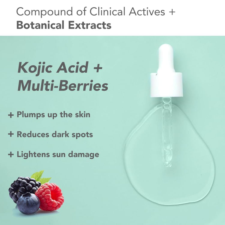 Lotus Herbals Dermabotanics Kojic Acid + Multi Berry Hi-Dose Serum|Reduces Pigmentation & Dark Spots|Calms Redness|Made With Dermatologists|Non-Irritating|Ph 5.5|Suitable For Sensitive Skin|28Ml