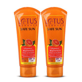 Lotus Herbals Safe Sun Vitamin C Matte Gel Daily Sunscreen | SPF 50 | PA+++ | Paraben Free | Dermatologically Tested | Anti Pollution | Normal/Oily Skin | 100g (Pack Of 2)