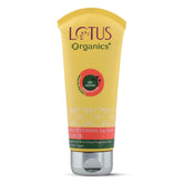 Lotus Organics+ Brightening De-Tan Scrub | With 100% Certified Organic White Peonies | Reduce Tanning | Combats Sun Damage | Removes Blackheads, Whiteheads & Pigmentation | For Glowing & Fresh Skin | For All Skin Types | 100g