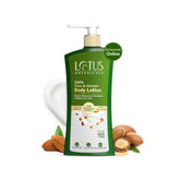 Lotus Botanicals 100% Shea & Almond Body Lotion | Deeply moisturizes dry skin|Smooth & Nourished Skin|Repairs Damaged Skin| No Parabens |All Skin Types | 280 ml