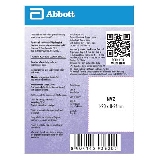 Follihair New by Abbott | 30s Bottle (Pack of 3)|Tablet