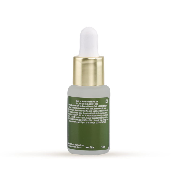 Lotus Botanicals Salicylic Acid & Tea Tree Acne Control & Pore Cleansing Power Serum | All Skin type|Paraben & Sulphate Free| 14ml