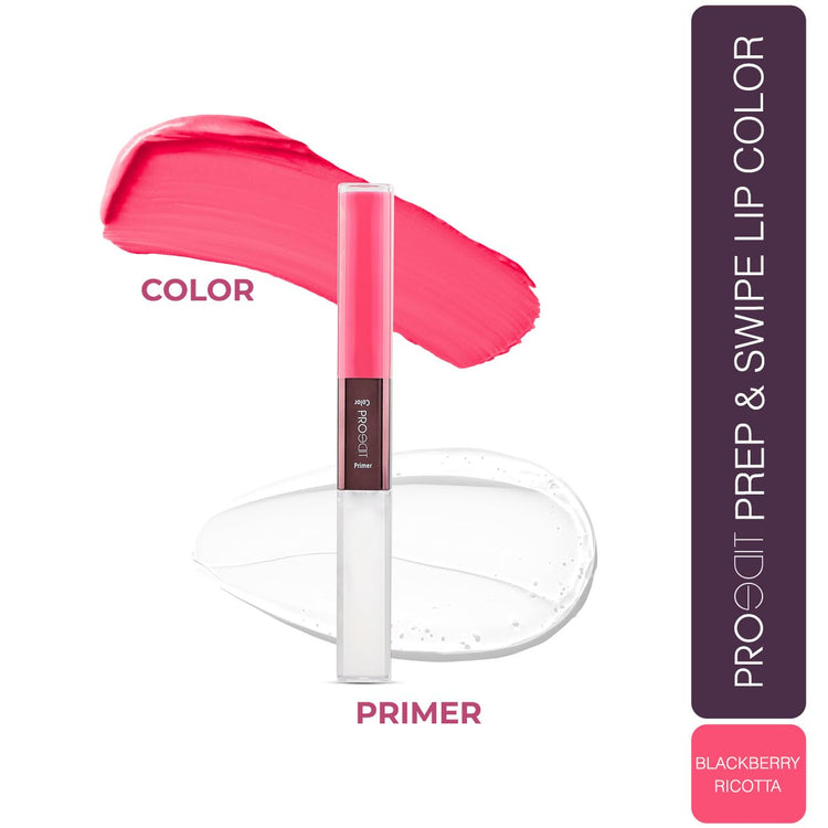 Lotus Make-Up Proedit Prep And Swipe Lip Color | With Lip Primer | Longlasting | Smudgeproof | 6g (PL09 - Blackberry Ricotta, 6)