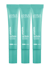 Lotus Herbals Peptide Lip Balm with SPF 15 for Dry and Chapped Lips (Transparent, 10gm)(PACK OF 3)