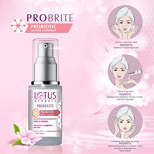 Lotus Herbals Probrite Illuminating Radiance Serum+Crème, 30 ml