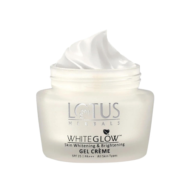 Lotus Herbals WhiteGlow Skin Whitening And Brightening Gel, Face Cream with SPF-25, for all skin types, 60g
