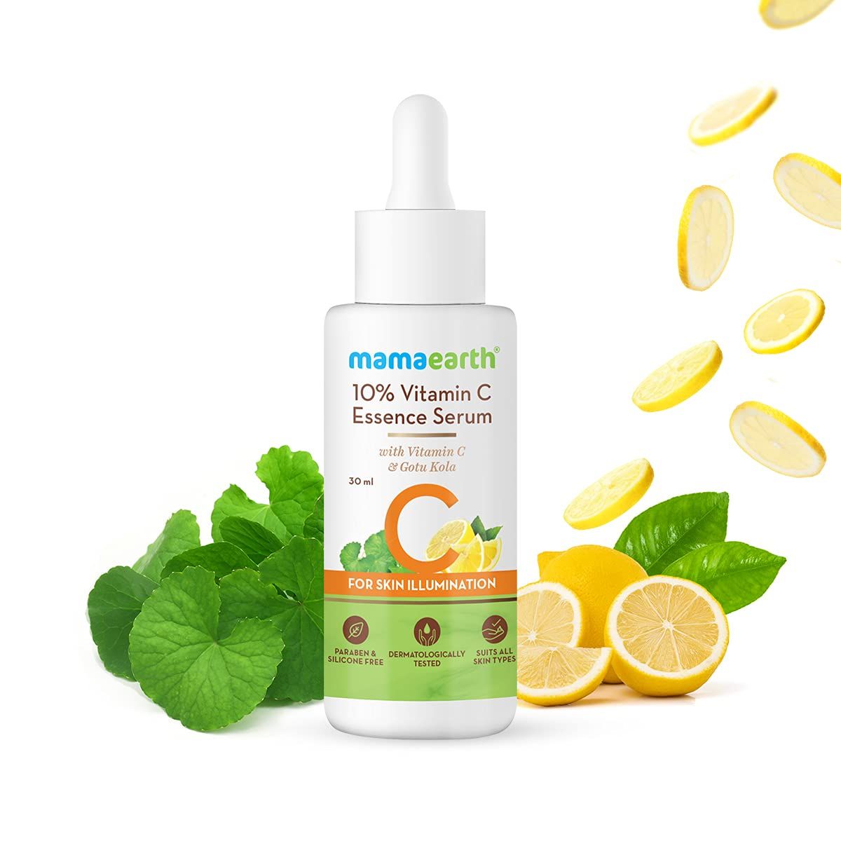 10% Vitamin C Essence Serum with Vitamin C and Gotu Kola for Skin Illumination – 30ml