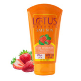 Lotus Herbals Safe Sun Sunscreen Cream - Breezy Berry SPF 20 PA+For All Skin type, Sweat & Waterproof Non-Greasy 50g,White