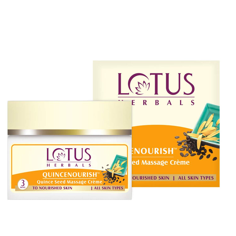 Lotus Herbals Quincenourish Quince Seed Nourishment Massage Cream, 50g