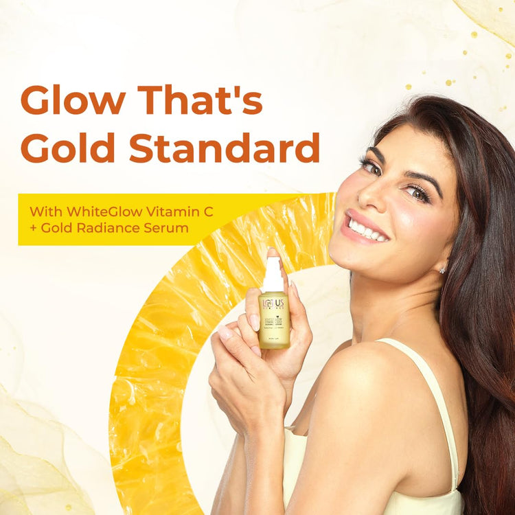 Lotus Herbals WhiteGlow Vitamin C and Gold Radiance Face Wash(100g) and Face Serum(30ml) | 130g