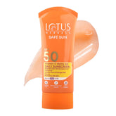 Lotus Herbals Safe Sun Vitamin C Matte Gel Daily Sunscreen | SPF 50 | PA+++ | Paraben Free | Dermatologically Tested | Anti Pollution | Normal / Oily Skin | 100g