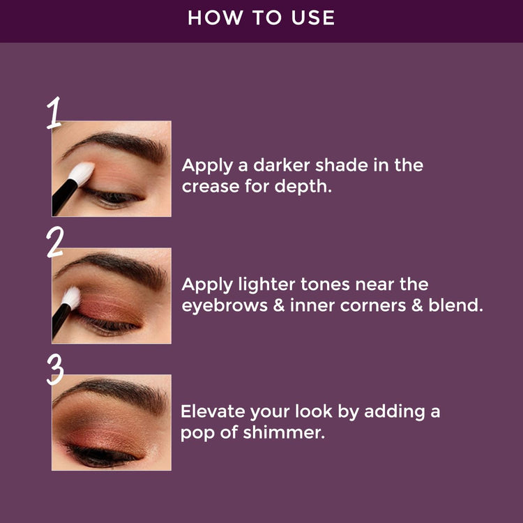 Lotus Make-Up Proedit Eye Primer Infused EyeShadow Palette Dream & Dusk| Highly Pigmented| Blendable| 12 Shades|16.8g