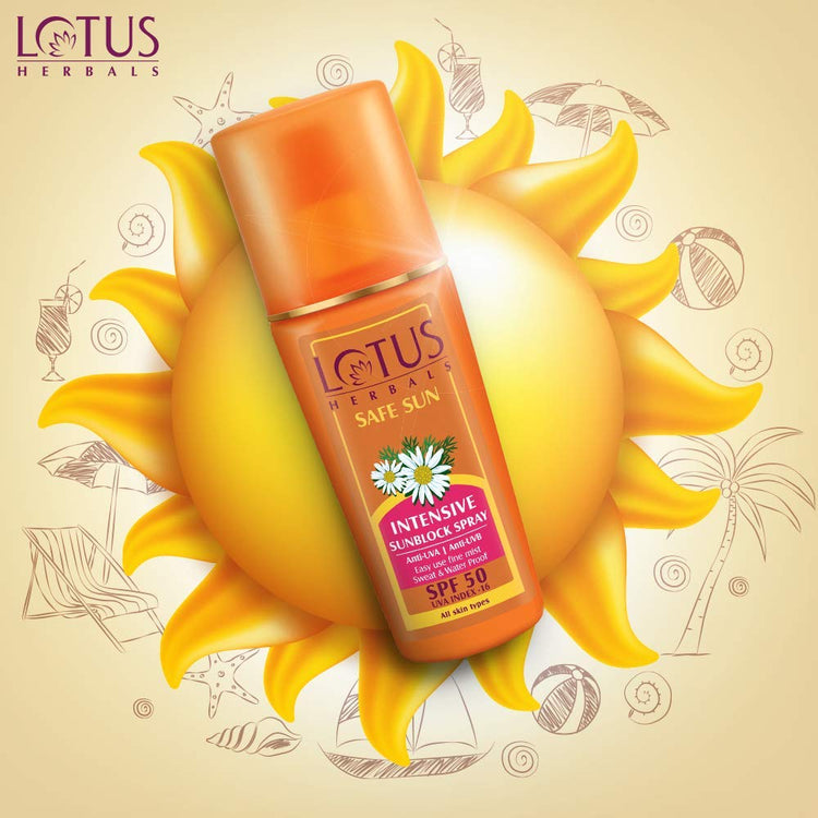 Lotus Herbals Sunscreen SPF 50 PA+++ - 0.220 Pounds Spray