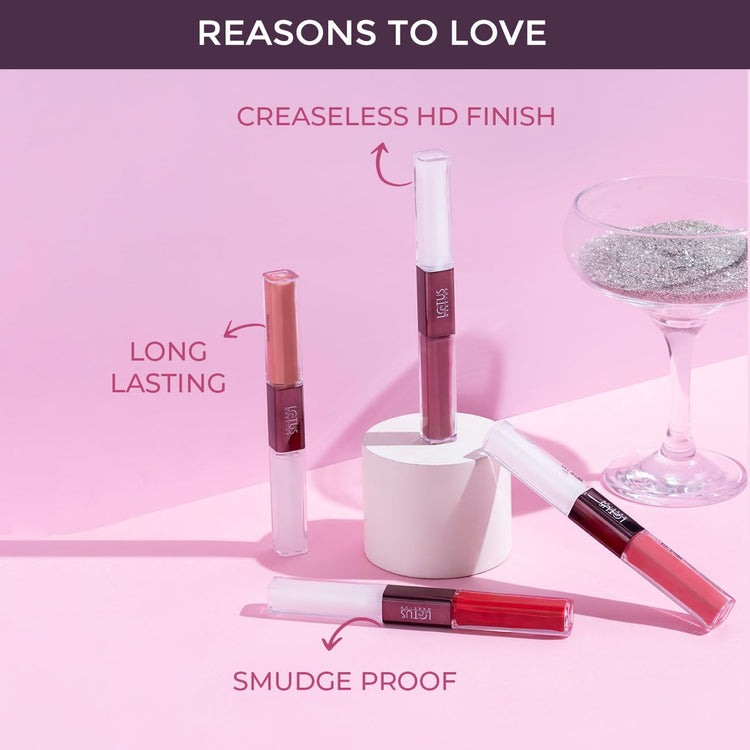 Lotus Make-Up Proedit Prep And Swipe Lip Color | With Lip Primer | Longlasting | Smudgeproof | 6g (PL07 - Fudgy Raspberry, 6)