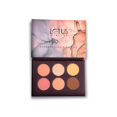 Lotus Makeup Proedit Power Trio Face Palette | 2 Blush | 2 Highlighter | 1 Contour | 1 Banana Powder | 13.2g