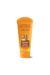 Lotus Herbals Safe Sun DeTAN After-Sun Face Scrub| Walnut & Turmeric| Exfoliates, removes tan| All Skin Types| 100 g