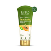Lotus Botanicals Papaya & Vitamin E Face Scrub | For Instant Glow | Brightens Skin | Deep Cleanses & Gently Unclogs Pores | Rich in MINERALS | Suitable for All Skin Types | 100g