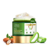 Lotus Botanicals 100% Pure Argan & Aloe Vera Extracts HydraMelt Body Butter | Deeply Moisturizes Dry Skin | Smooth & Nourished Skin | Repairs Damaged Skin | No Toxic Chemicals, No Sulphates, No Silicone, No Parabens | Suitable for All Skin Types | 200g