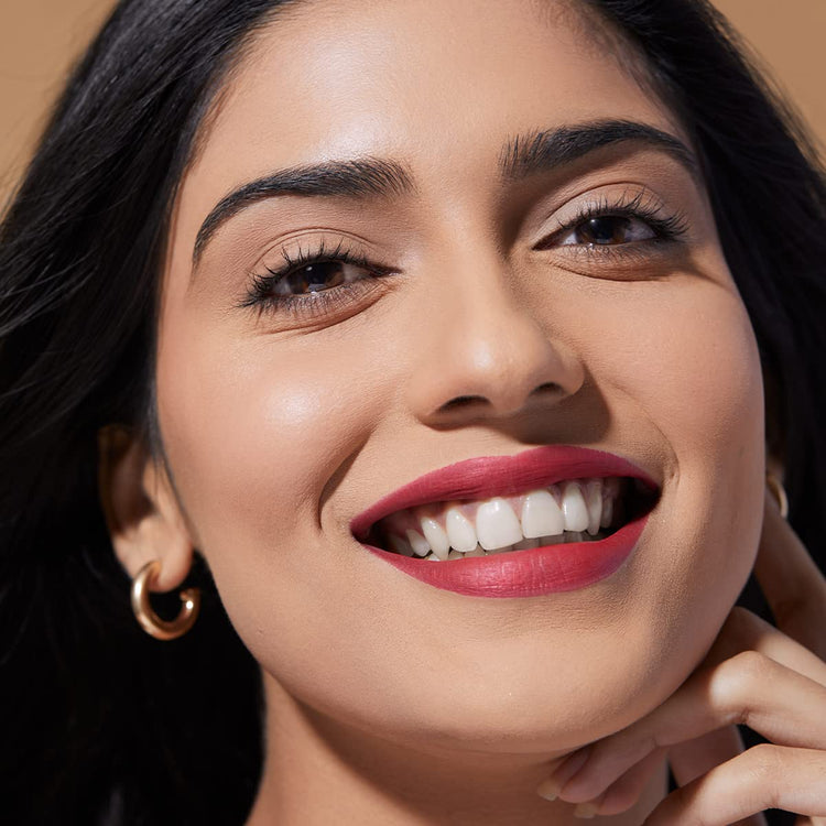 Mamaearth Moisture Matte Longstay Lipstick With Avocado Oil & Vitamin E For 12 Hour Long Stay - 11 Cherry Punch -2 G