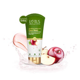 Lotus Botanicals GlycoBoost Radiant Skin Face Wash with Glycolic Acid & Red Apple| Micro Exfoliant Clenaser| Radiant Complexion | No Toxic Chemicals | No Sulphates | No Silicones | Suitable for All Skin Types | 100g